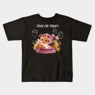 Trick or Treat Kitty Kids T-Shirt